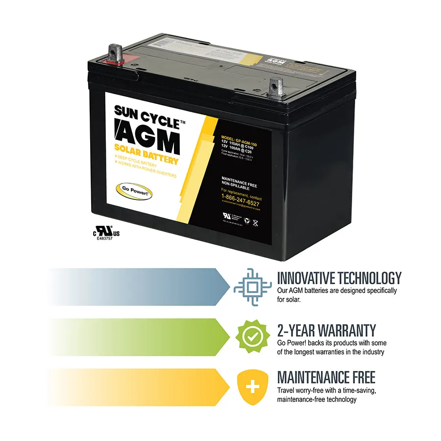 12 Volt AGM Solar Battery