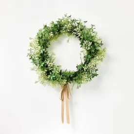 24" Baby's Breath Wreath - Threshold designed with Studio McGee: Faux Floral