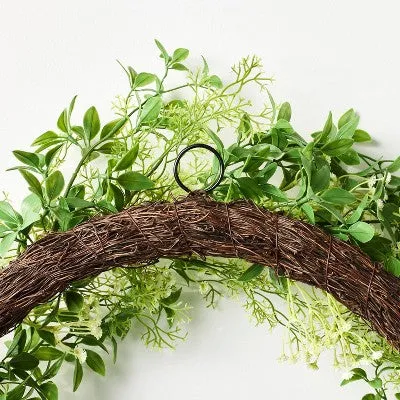 24" Baby's Breath Wreath - Threshold designed with Studio McGee: Faux Floral