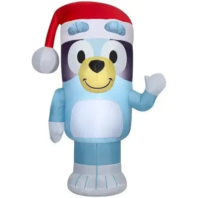 3.5' Disney Bluey in Santa Hat Christmas Inflatable Decoration