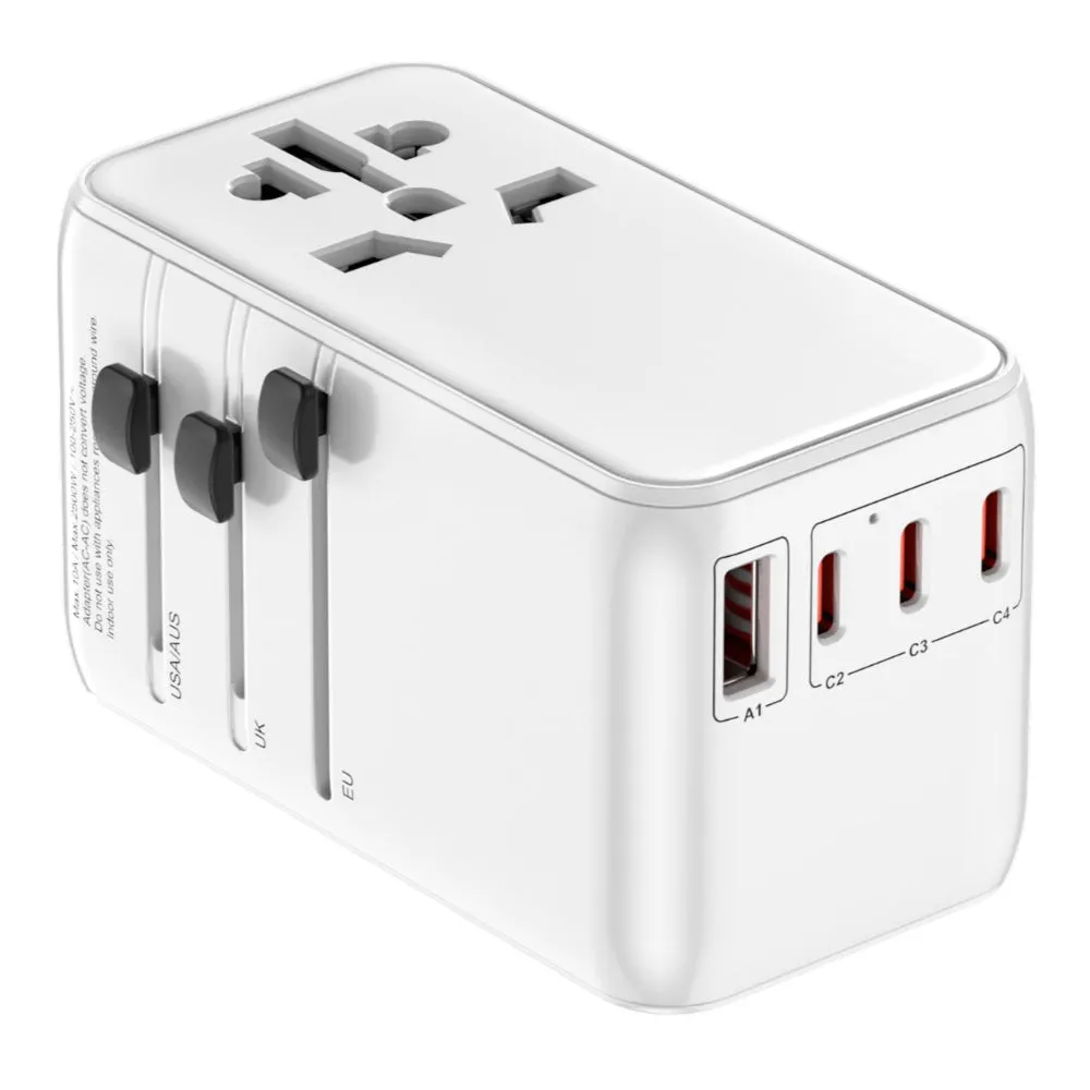 ADONIT Universal Adapter PD 85W Type C Cable Included White