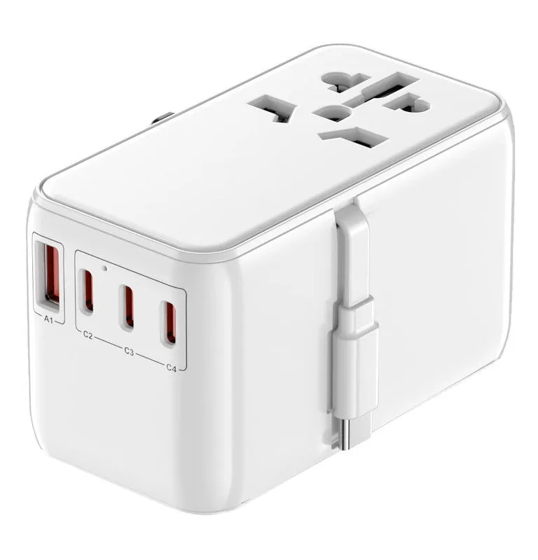 ADONIT Universal Adapter PD 85W Type C Cable Included White