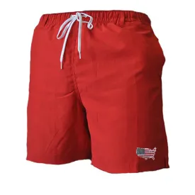 America Traditional Swimwear Red