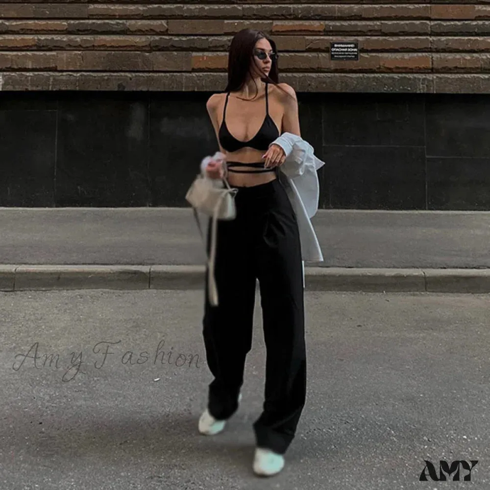 Amy Fashion - Y2k Corset Tank Crop Top