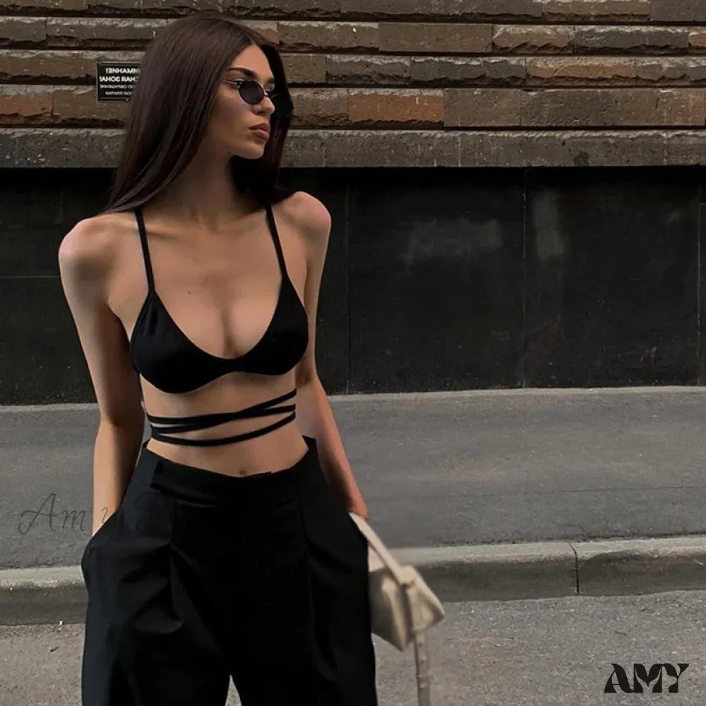 Amy Fashion - Y2k Corset Tank Crop Top