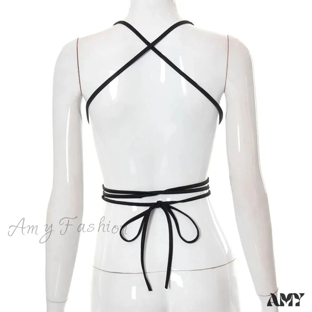 Amy Fashion - Y2k Corset Tank Crop Top