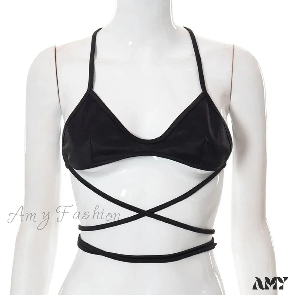 Amy Fashion - Y2k Corset Tank Crop Top