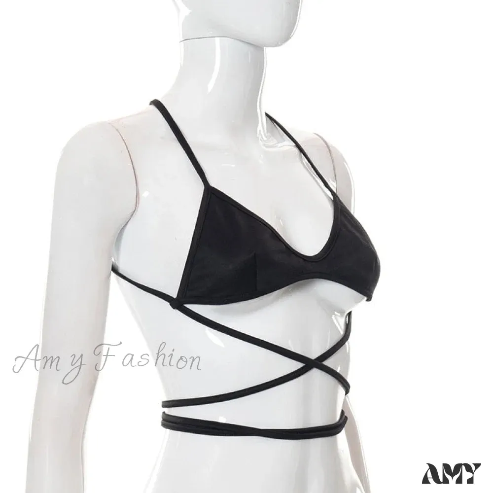 Amy Fashion - Y2k Corset Tank Crop Top