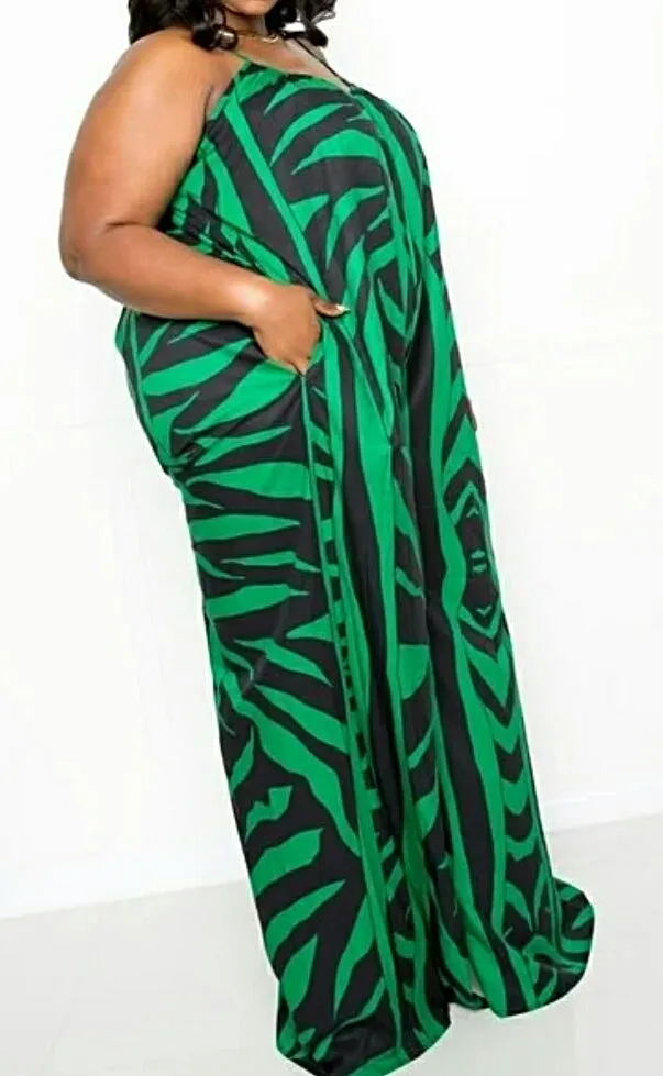 Anyone But Me 1Pce Wide Leg Plus Jumper (2 Colors)