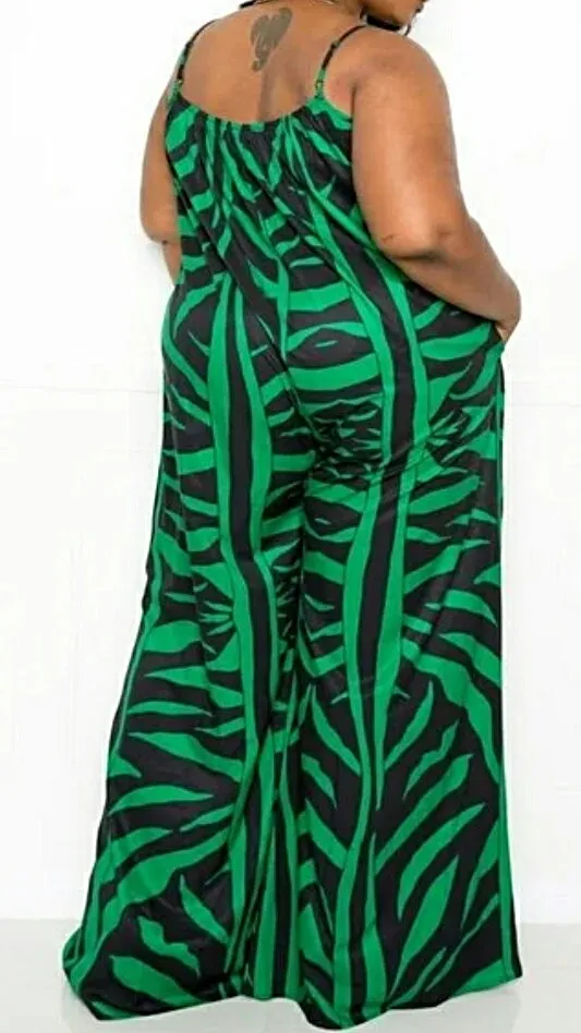 Anyone But Me 1Pce Wide Leg Plus Jumper (2 Colors)