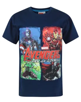Avengers Age Of Ultron Panels Boy's T-Shirt