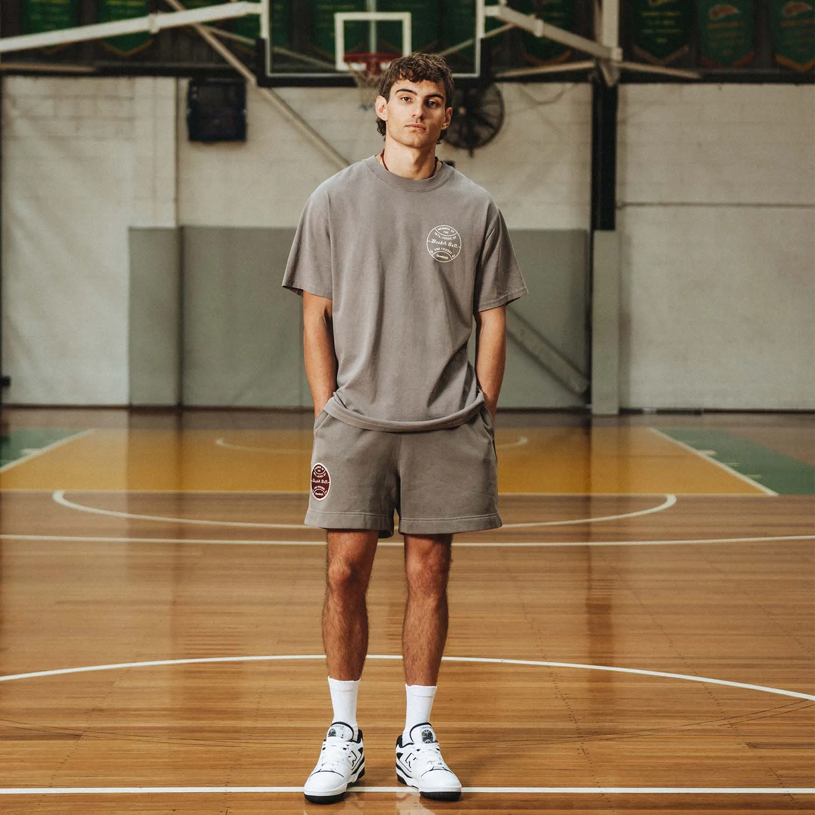 Basketball & Friends Fundamentals Members Shorts - Faded Grey
