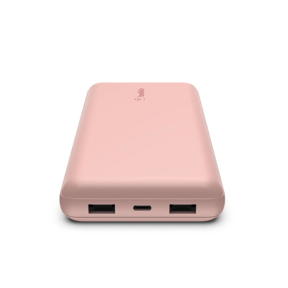 BELKIN BoostCharge 20K 15W Powerbank USB-C 1x and USB-A 2x - Rose Gold