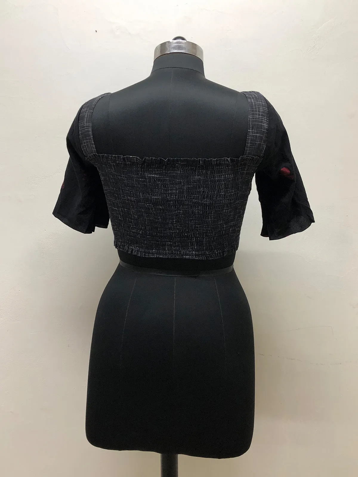 Black Jamdani Blouse