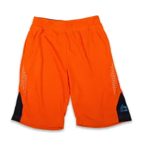 Boy's Athletic Shorts with Traingle Graphic  Black