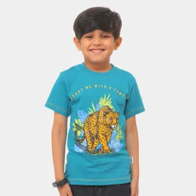 Boys T-Shirt Shoot me - Blue