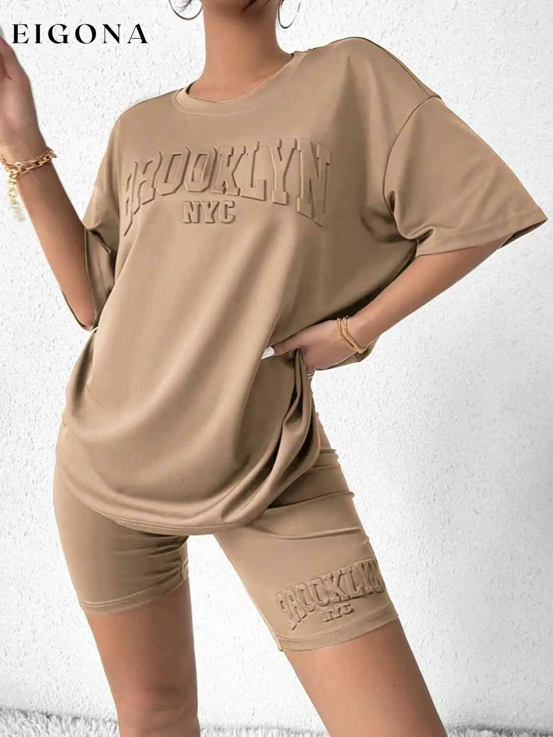 BROOKLYN NYC Graphic Top and Shorts Set