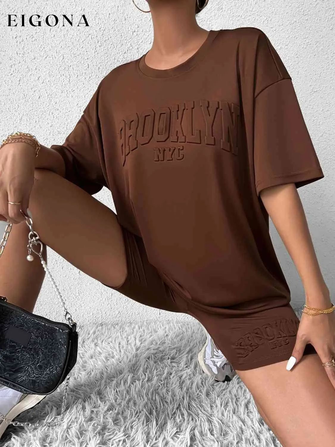 BROOKLYN NYC Graphic Top and Shorts Set