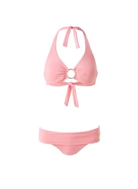 Brussels Halter Hoop Bikini Rose