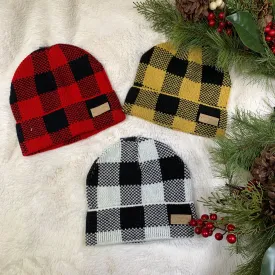 Buffalo Plaid Hat - Final Sale