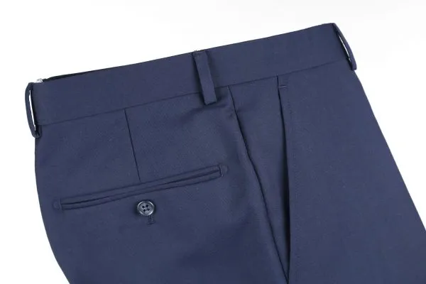 BUILD YOUR PACKAGE: French Blue Slim Fit Suit (Package Includes 2 Pc Suit, Shirt, Necktie or Bow Tie, Matching Pocket Square, & Shoes)