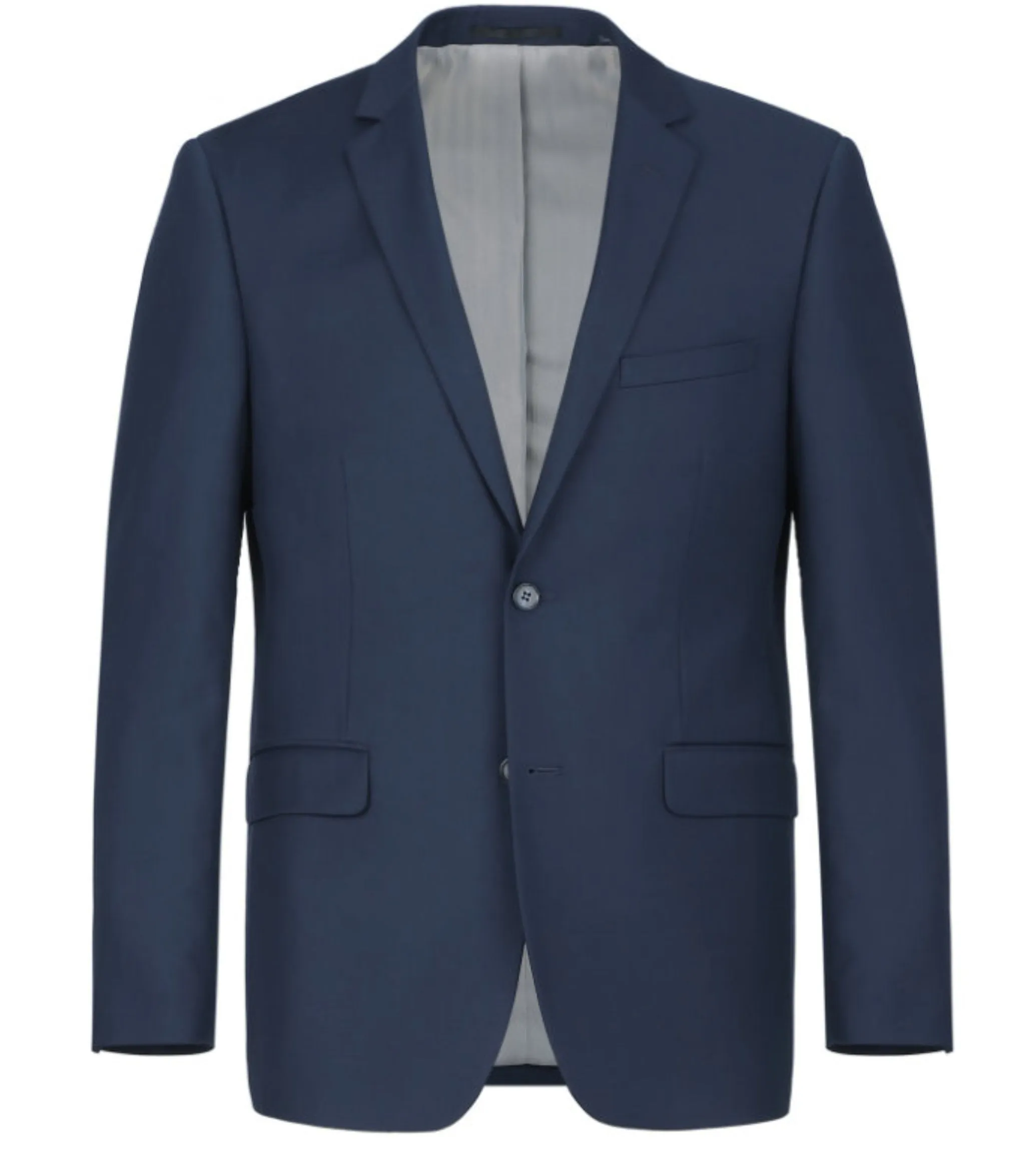 BUILD YOUR PACKAGE: French Blue Slim Fit Suit (Package Includes 2 Pc Suit, Shirt, Necktie or Bow Tie, Matching Pocket Square, & Shoes)