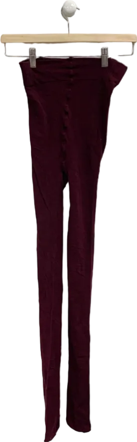 Burgundy Leggings UK M/L