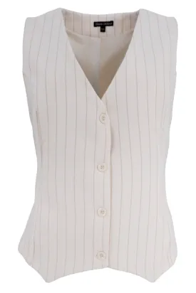 Chicago Tailored Vest | Off White | Vest fra Black Colour