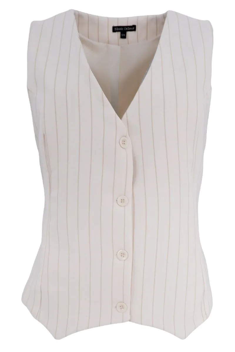 Chicago Tailored Vest | Off White | Vest fra Black Colour