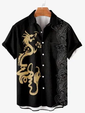 Chinese Year of the Dragon Men's Short Sleeve Shirt