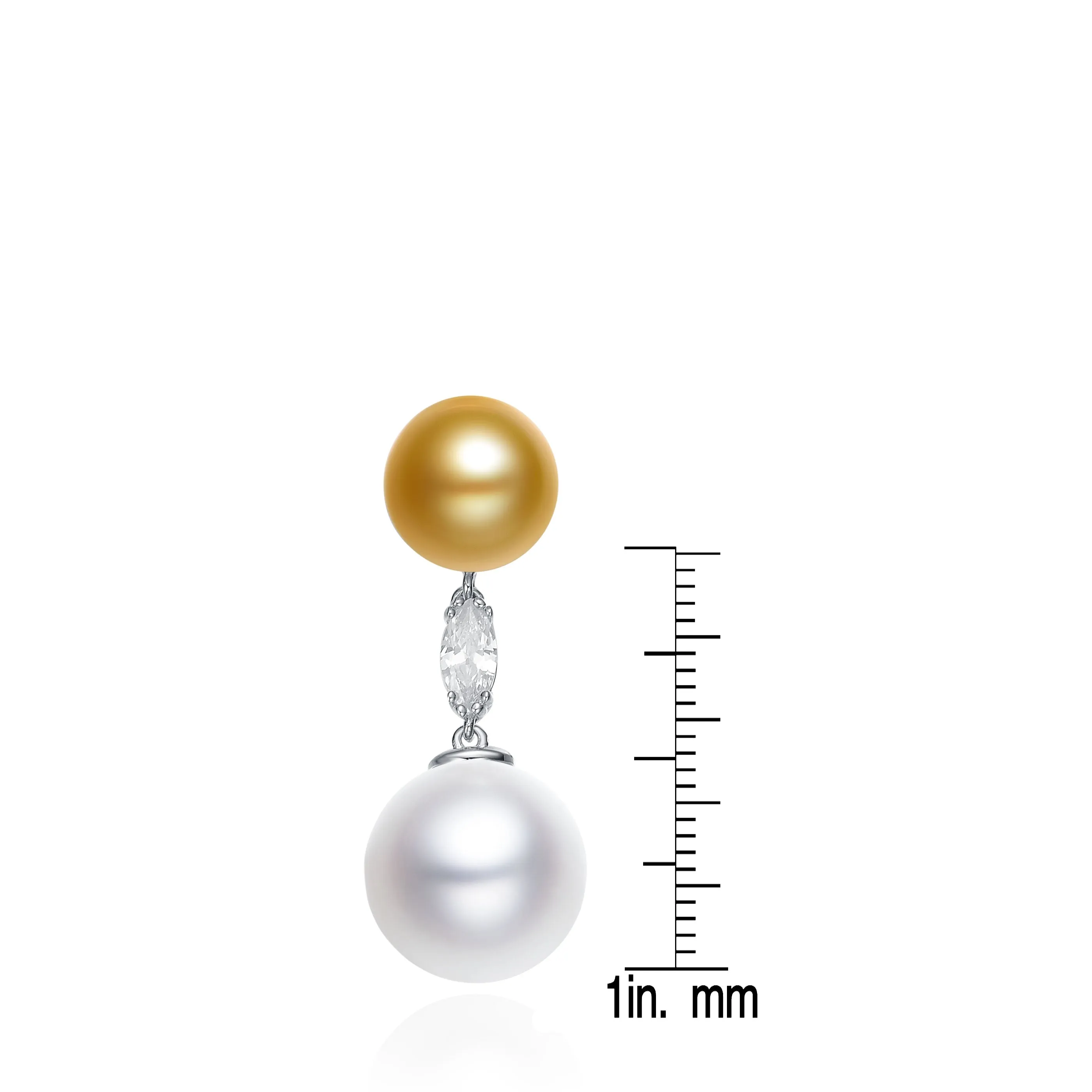 Clarisse Double Pearl Drop Earrings