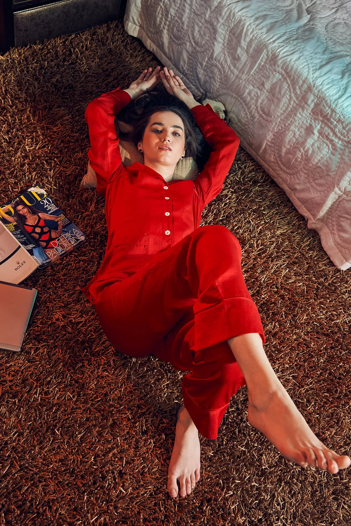Classy Autumns Piping Loungewear