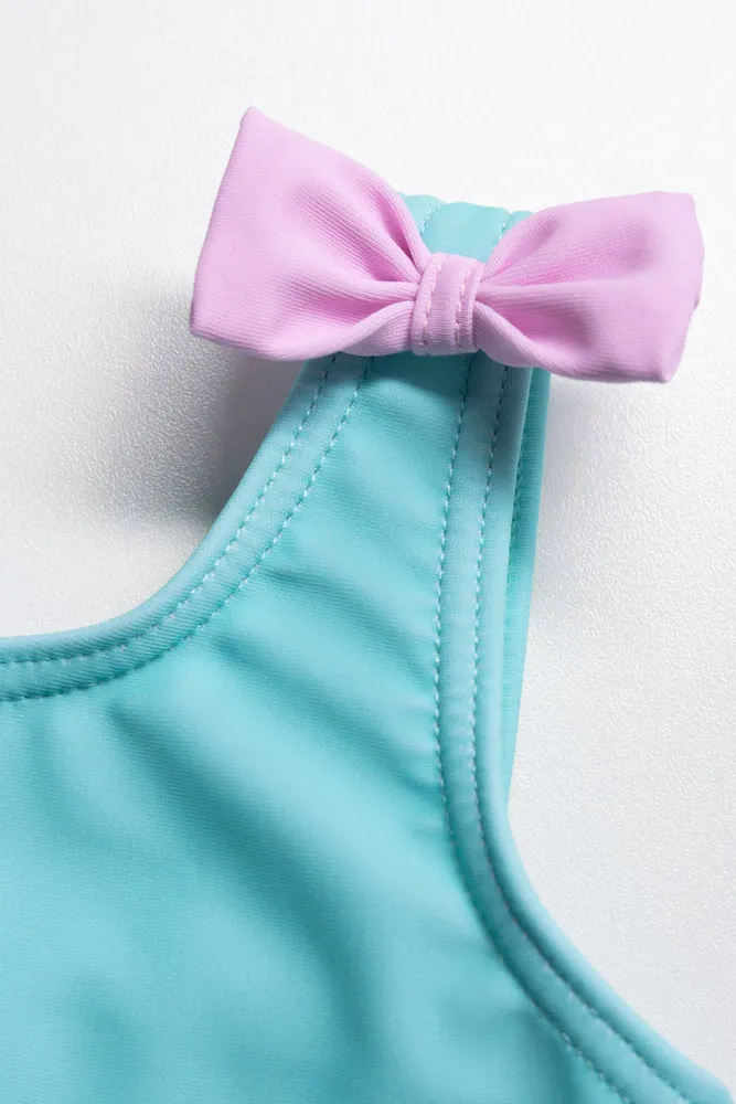 Costume Swim-Wear With Hat Blue