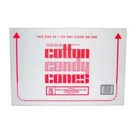 Cotton Candy Cones (plain) - 4,000 in a case