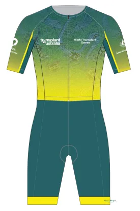 Custom Sleeved Pro Tri Suit - Transplant Australia (World Transplant Games)