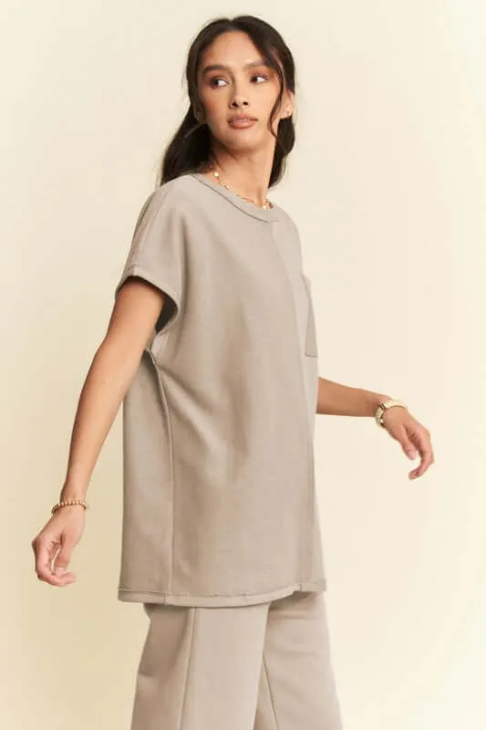 Davi & Dani Short Sleeve Top and Pants Set