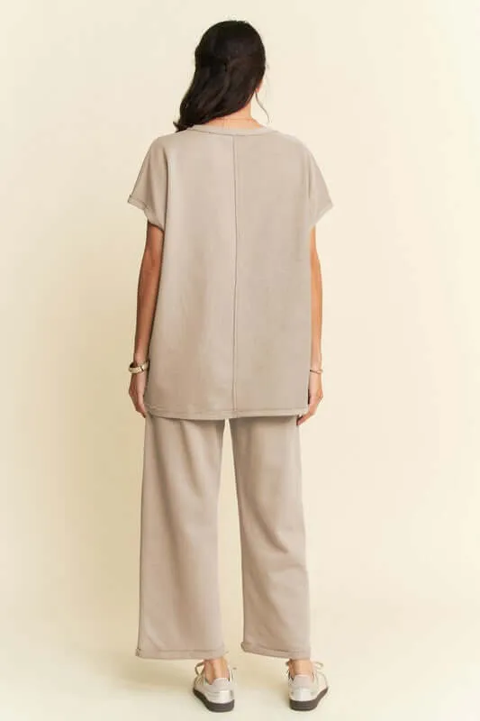 Davi & Dani Short Sleeve Top and Pants Set