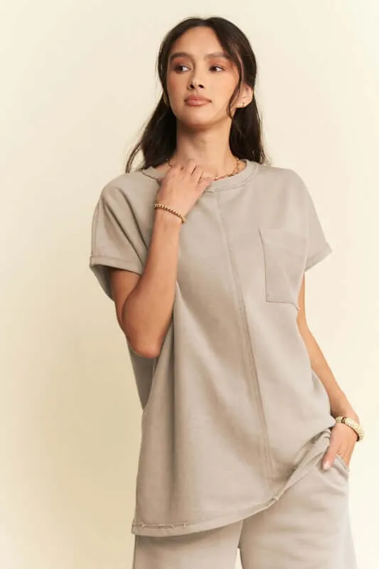 Davi & Dani Short Sleeve Top and Pants Set