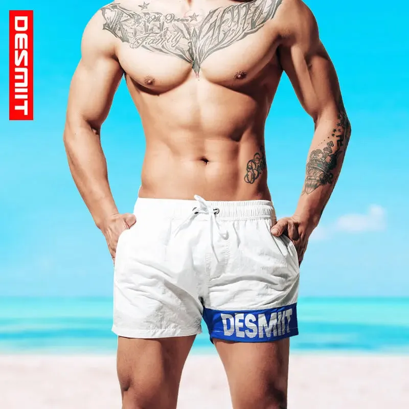 DESMIIT Mens Short Swim Trunks