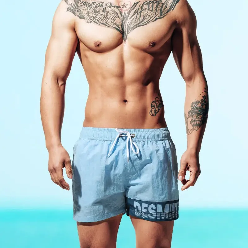DESMIIT Mens Short Swim Trunks