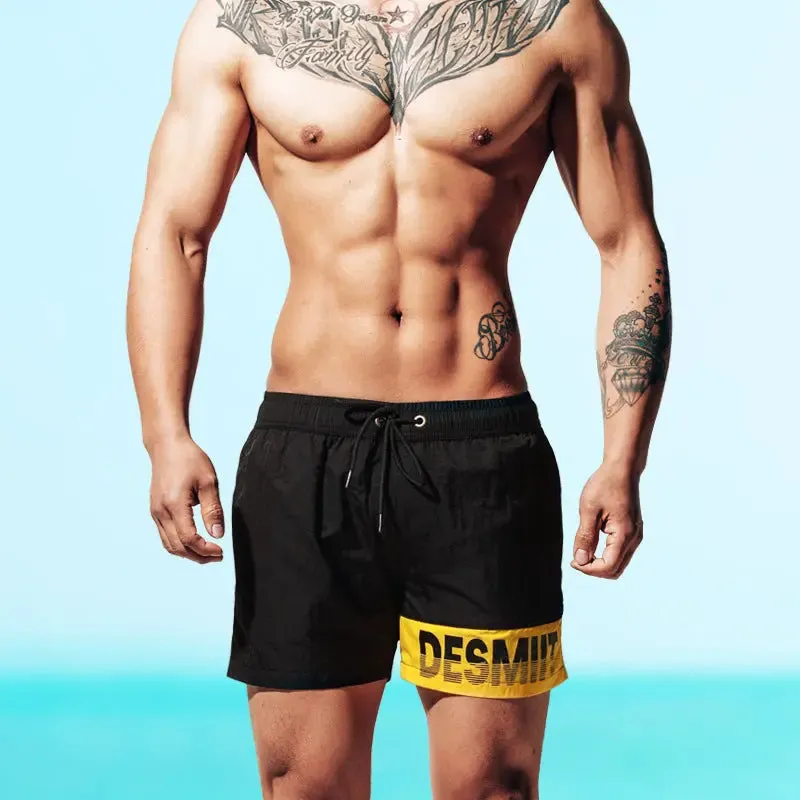 DESMIIT Mens Short Swim Trunks