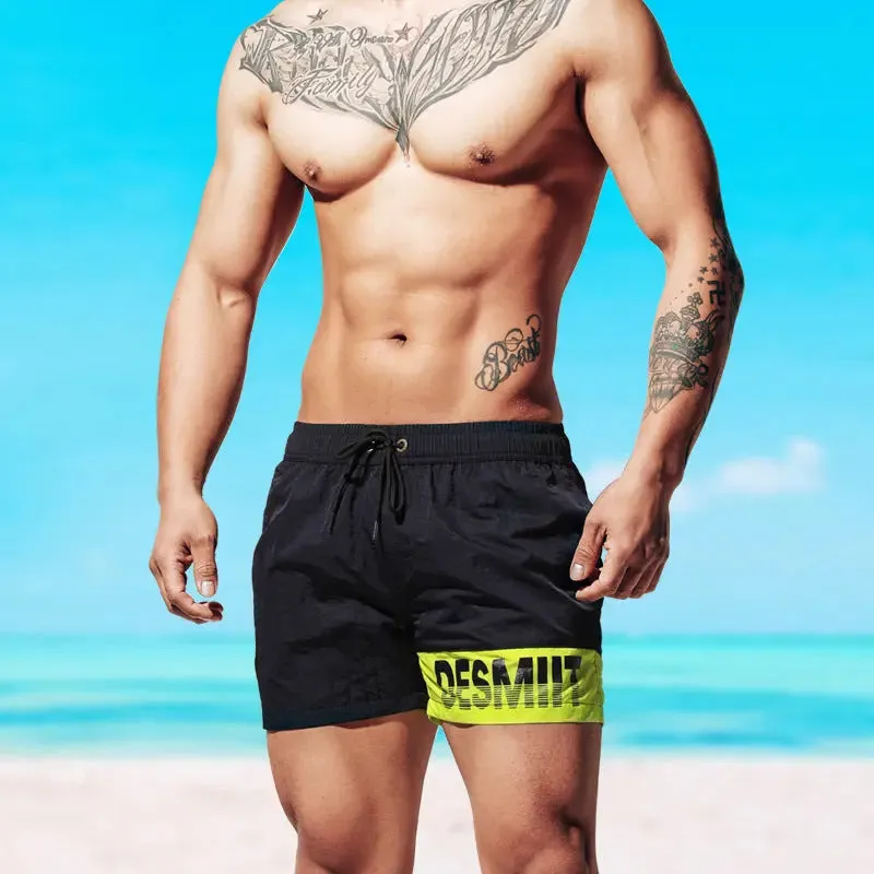 DESMIIT Mens Short Swim Trunks
