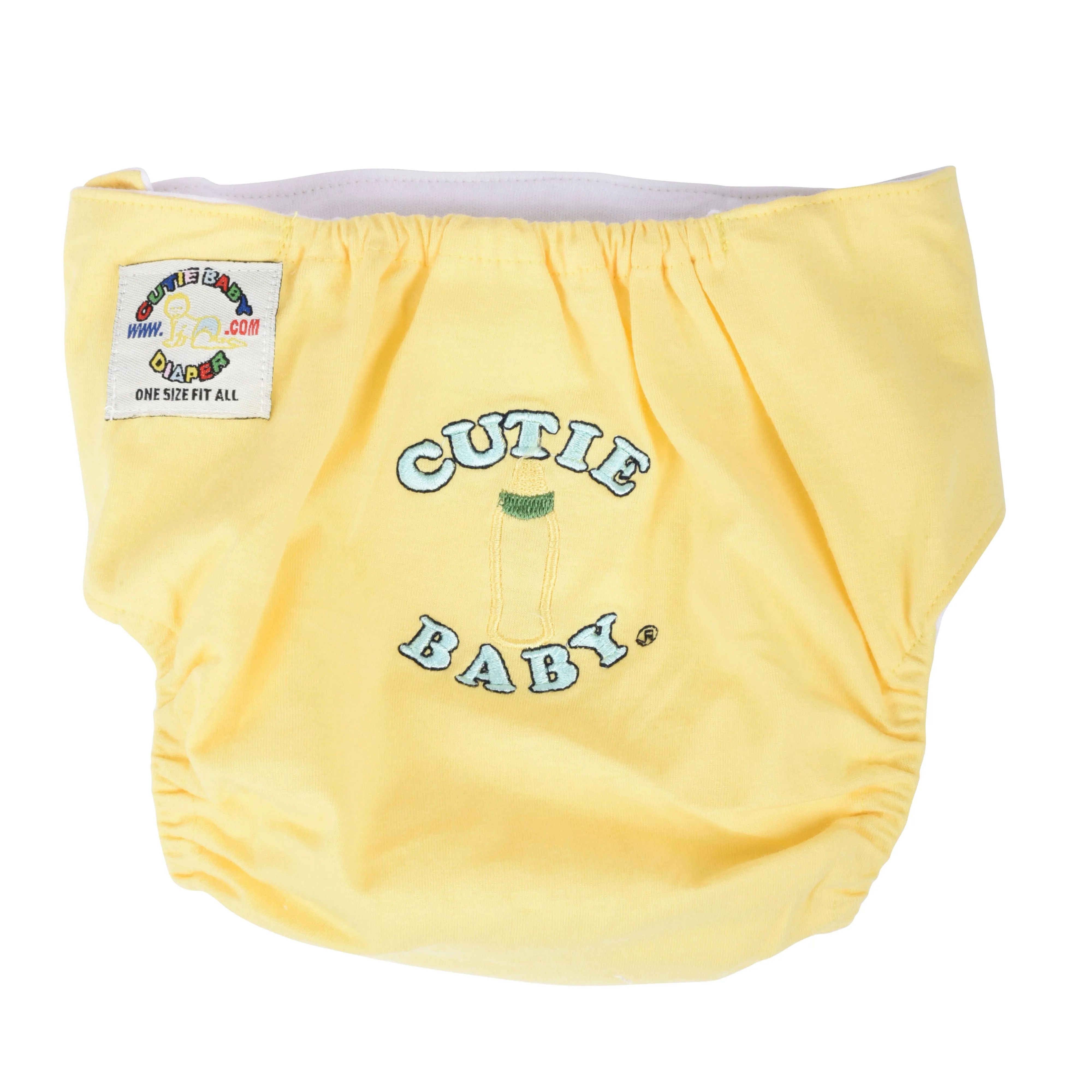 Egyptian Comb Cotton Velcro Swimwear- Yellow