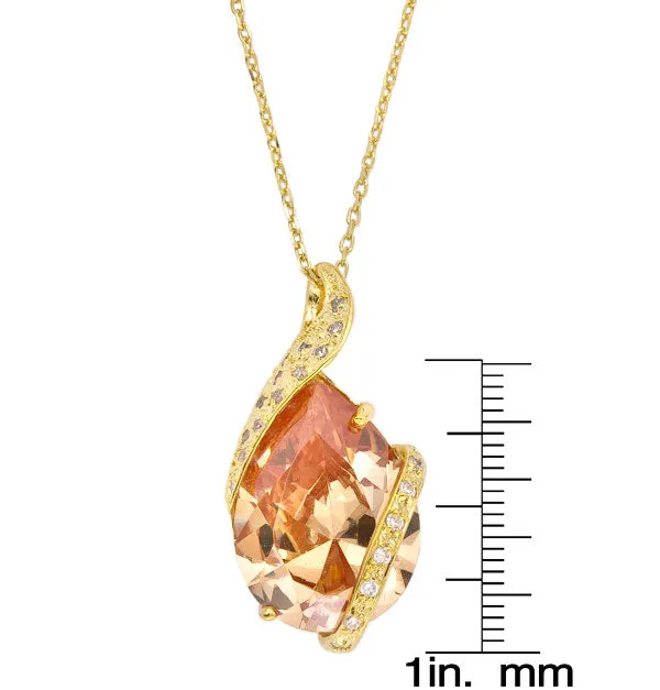 Eloise Champagne Teardrop Pendant
