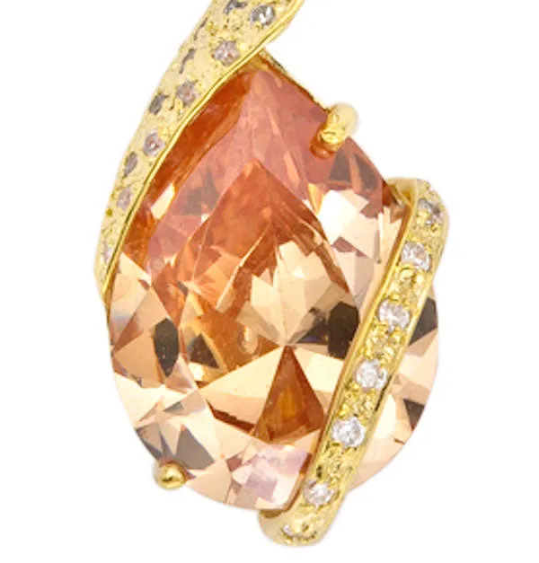 Eloise Champagne Teardrop Pendant