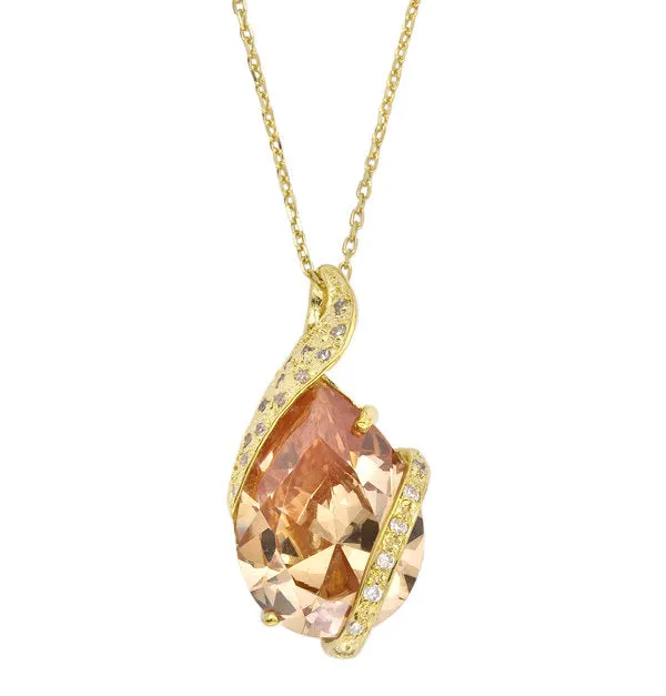Eloise Champagne Teardrop Pendant