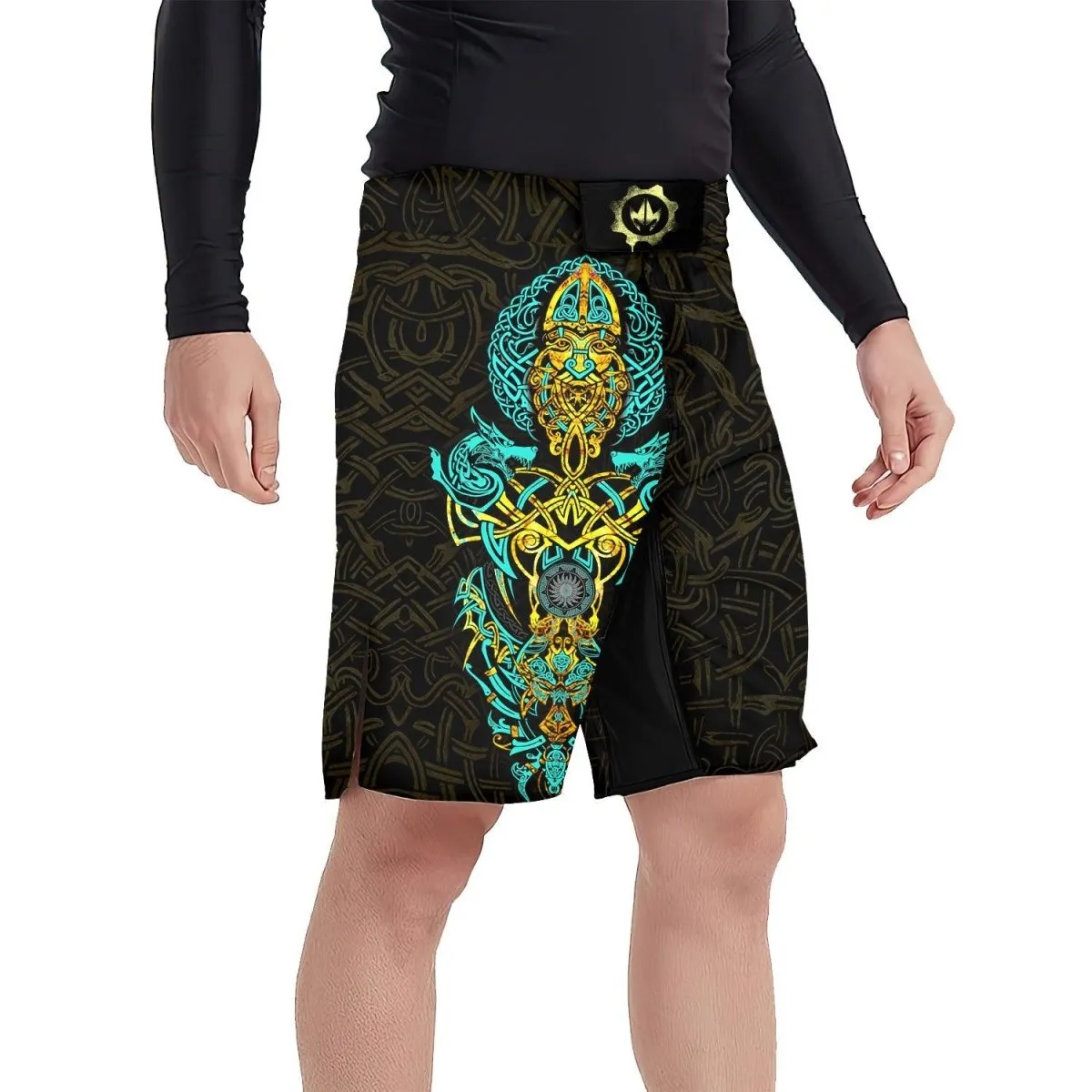 Fenrir Norse Wolf Fight Shorts