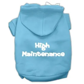 High Maintenance Screen Print Pet Hoodies Baby Blue XXXL(20)