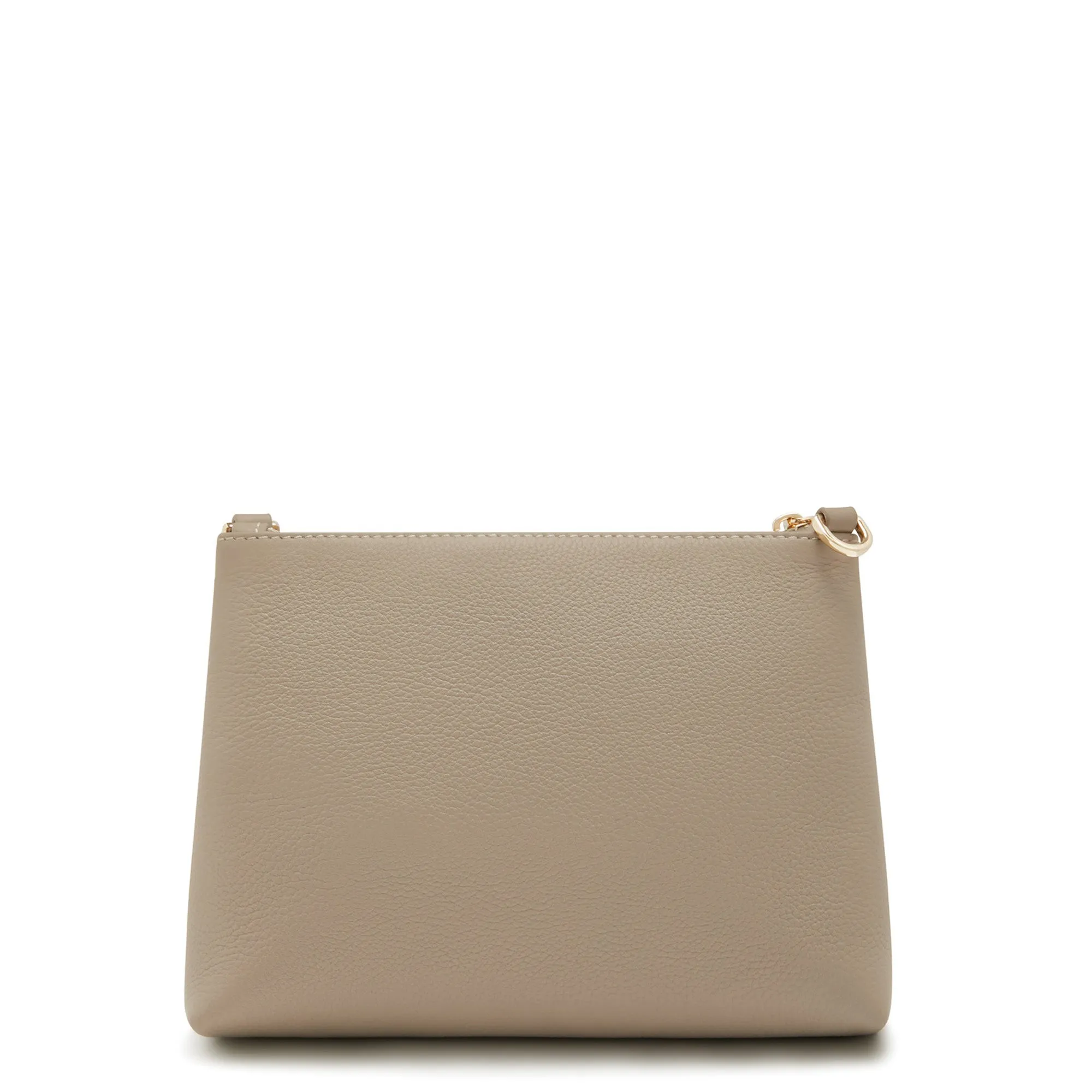 Honoré Misra taupe calfskin leather shoulder bag