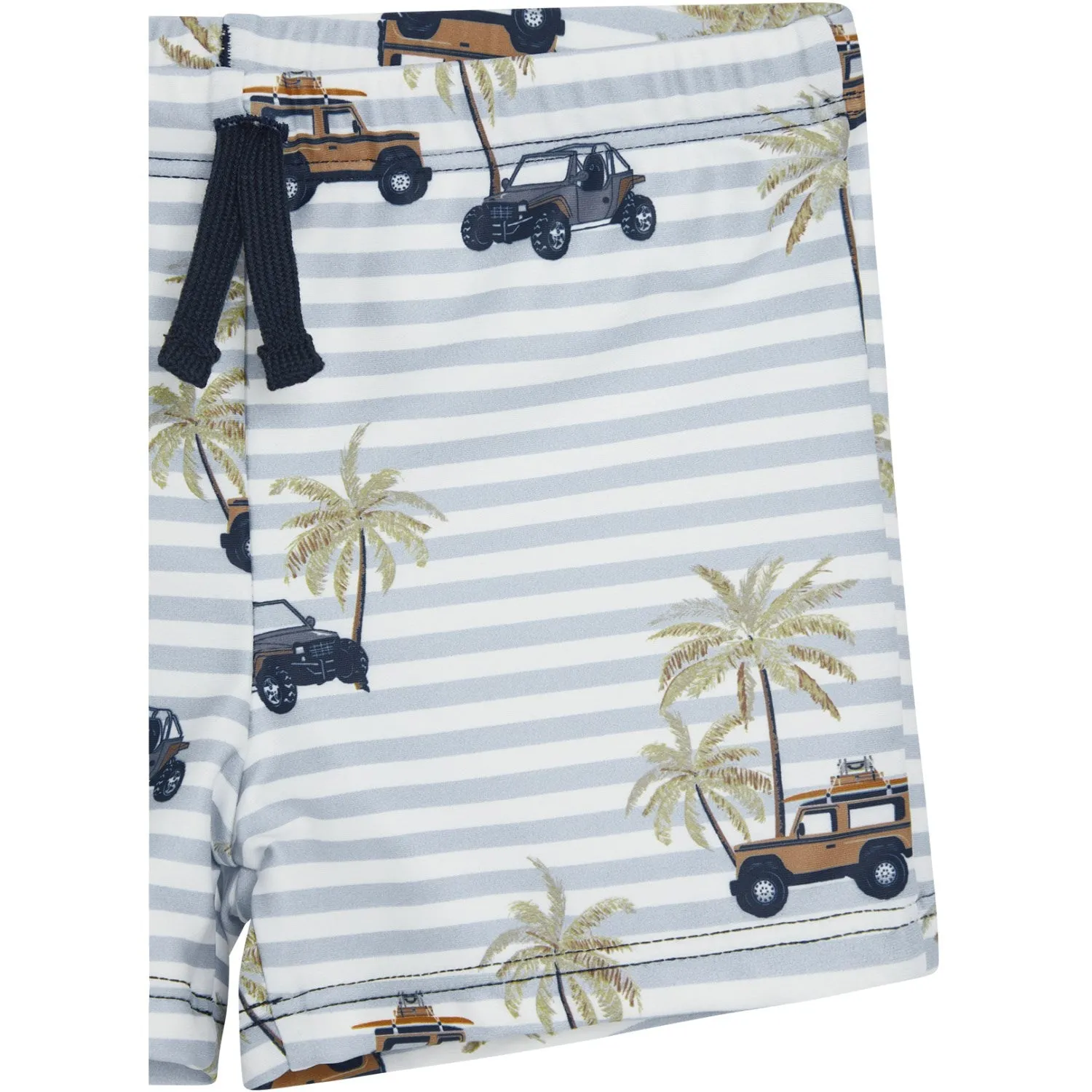 Hust & Claire White Haki Swim Trunks